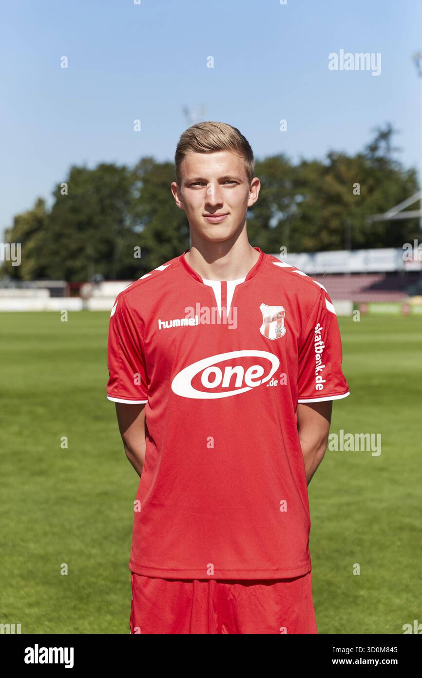 Ritratti di giocatori, squadre e giocatori ZFC Meuselwitz stagione 2016-207 Foto Stock