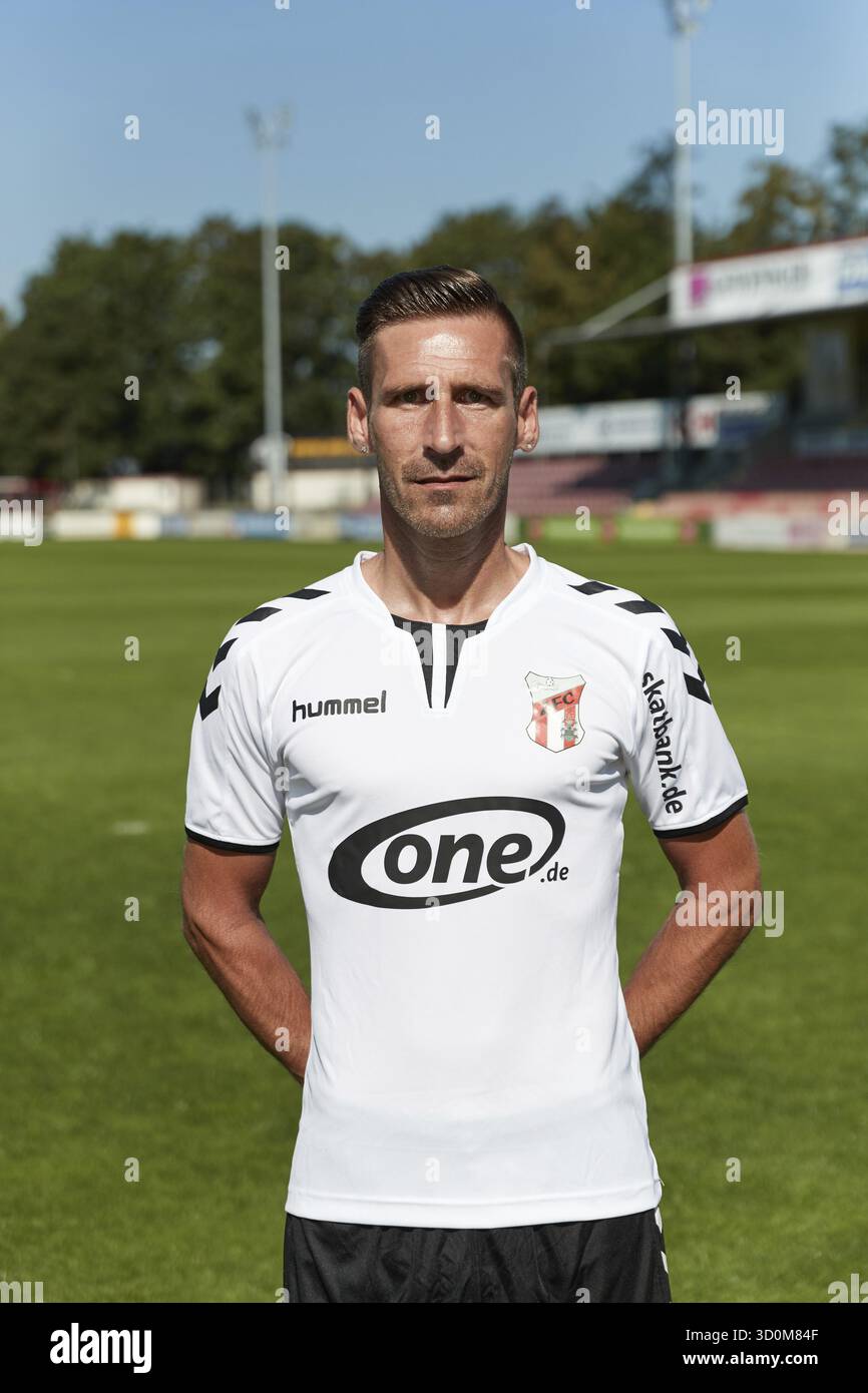 Ritratti di giocatori, squadre e giocatori ZFC Meuselwitz stagione 2016-207 Foto Stock