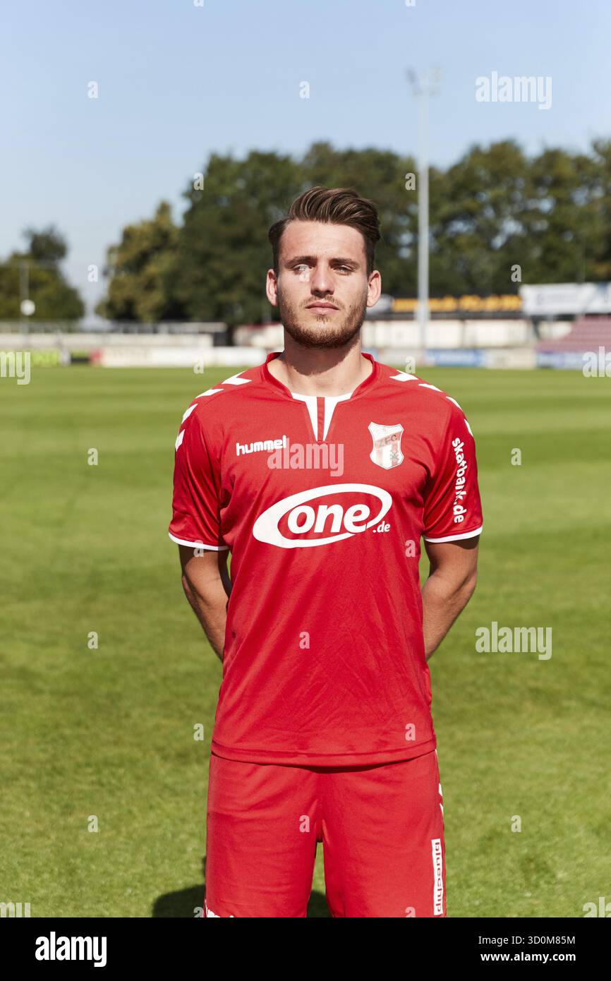 Ritratti di giocatori, squadre e giocatori ZFC Meuselwitz stagione 2016-207 Foto Stock
