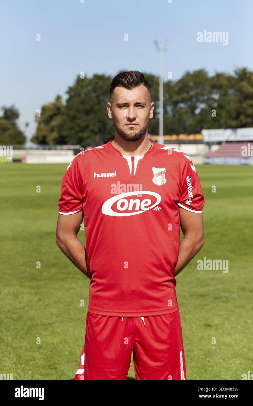 Ritratti di giocatori, squadre e giocatori ZFC Meuselwitz stagione 2016-207 Foto Stock