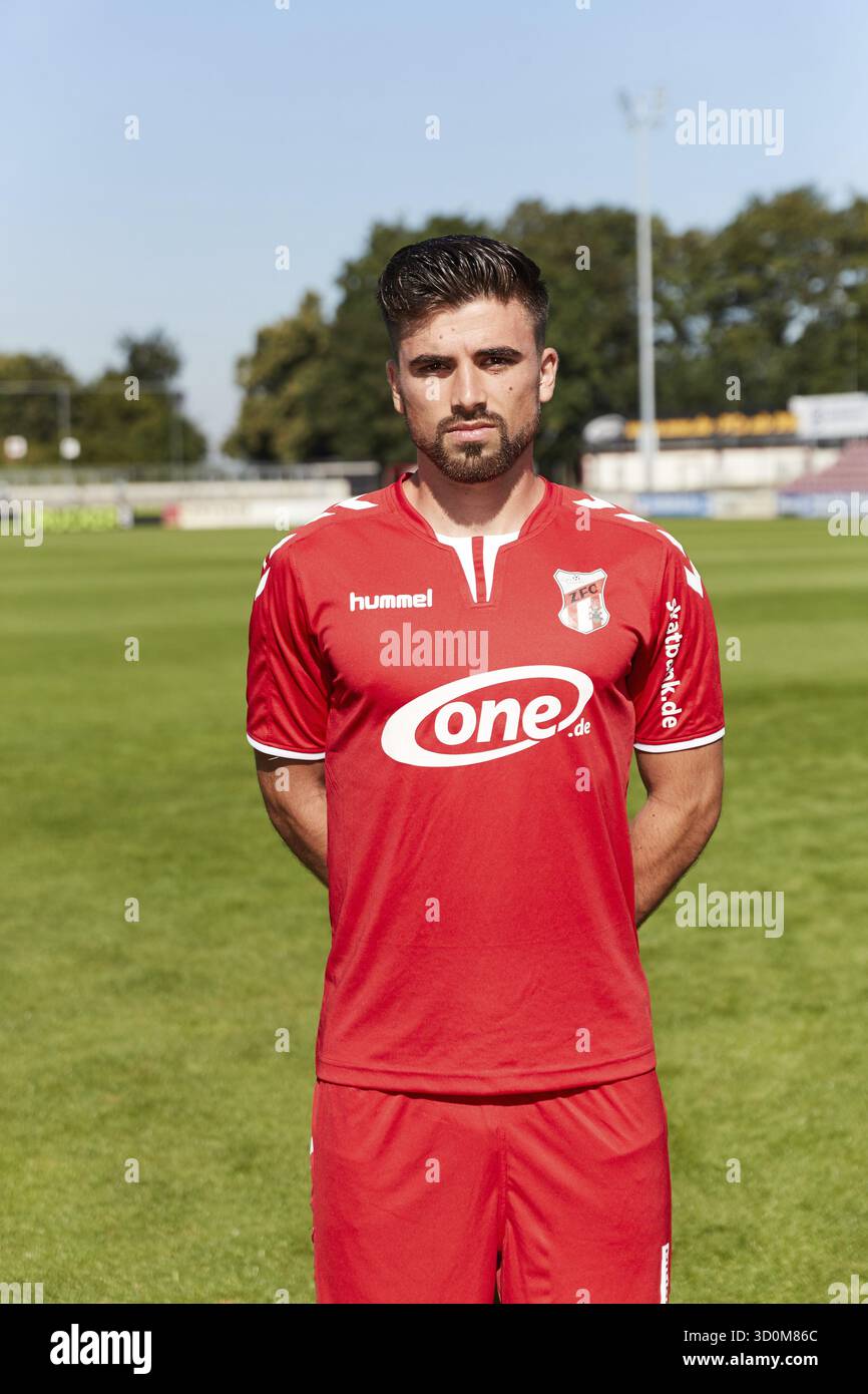 Ritratti di giocatori, squadre e giocatori ZFC Meuselwitz stagione 2016-207 Foto Stock