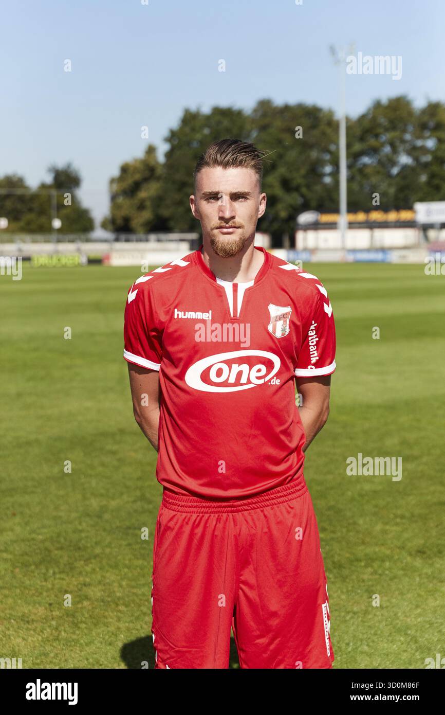 Ritratti di giocatori, squadre e giocatori ZFC Meuselwitz stagione 2016-207 Foto Stock