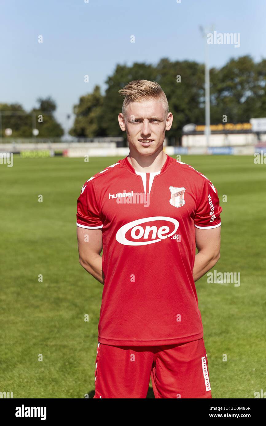 Ritratti di giocatori, squadre e giocatori ZFC Meuselwitz stagione 2016-207 Foto Stock