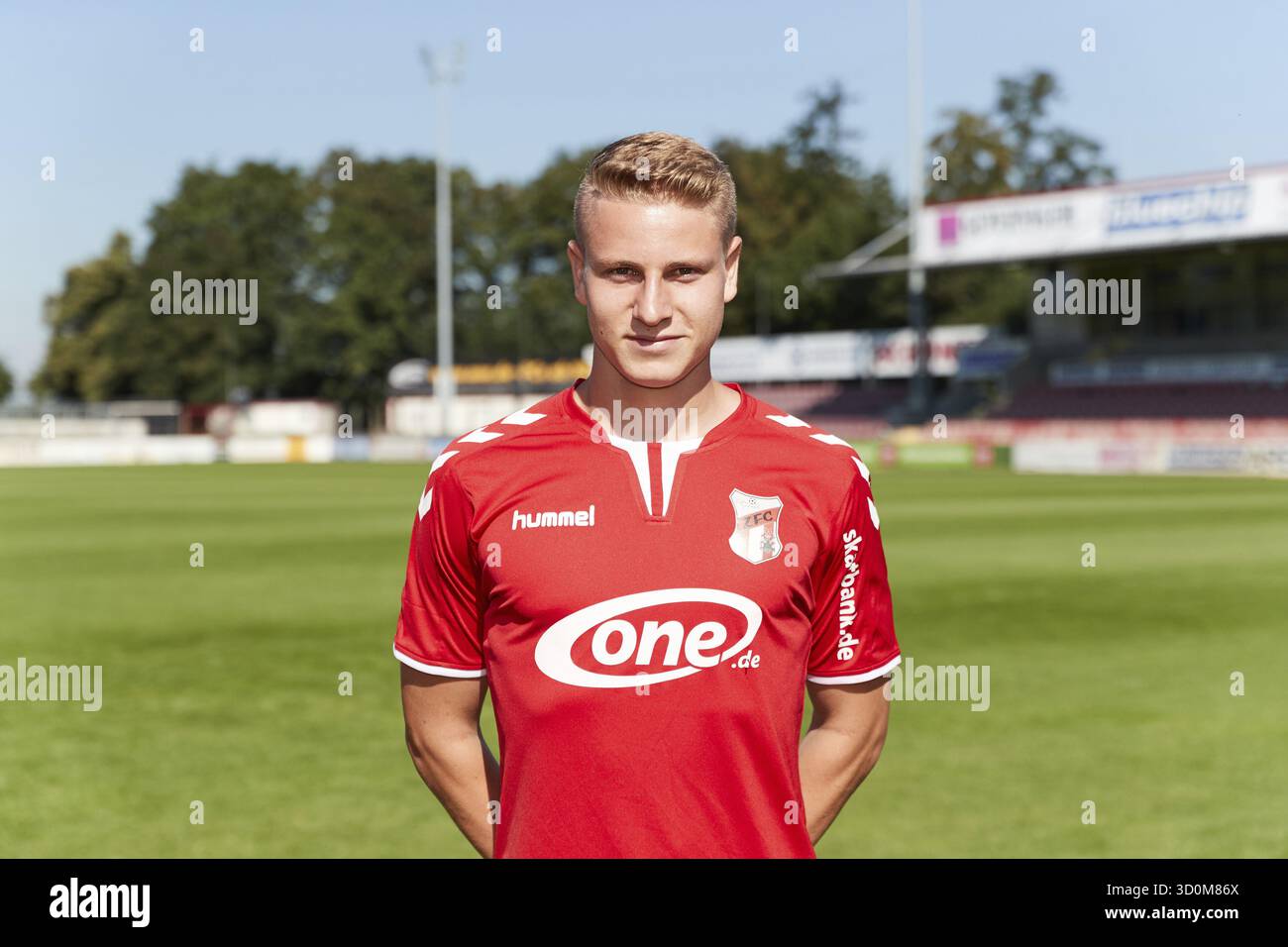 Ritratti di giocatori, squadre e giocatori ZFC Meuselwitz stagione 2016-207 Foto Stock