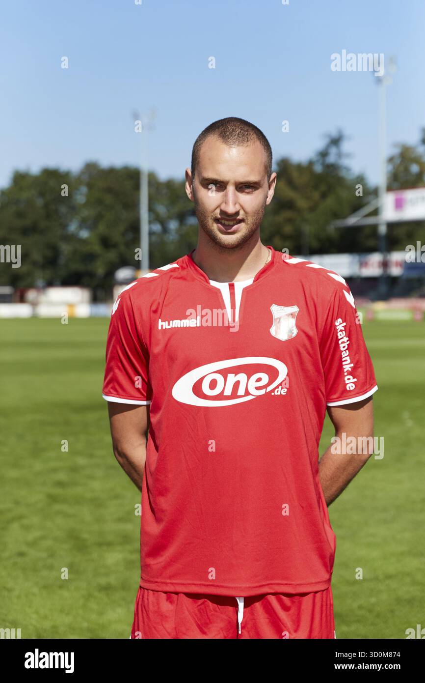 Ritratti di giocatori, squadre e giocatori ZFC Meuselwitz stagione 2016-207 Foto Stock