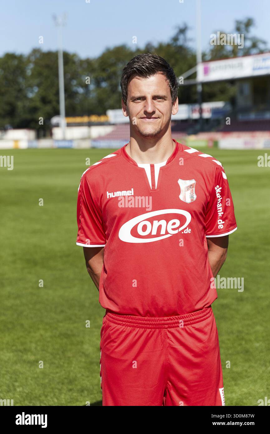 Ritratti di giocatori, squadre e giocatori ZFC Meuselwitz stagione 2016-207 Foto Stock