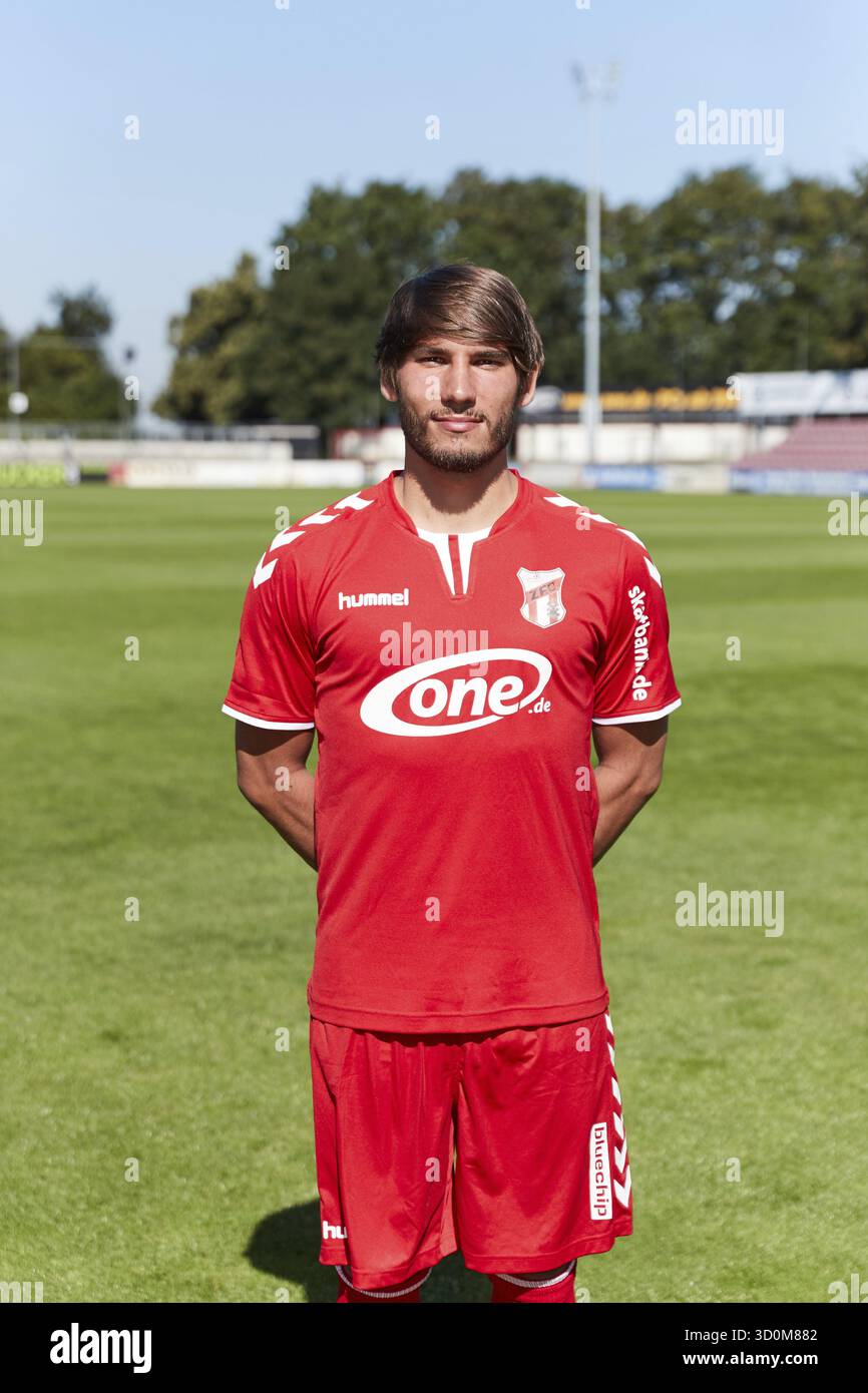 Ritratti di giocatori, squadre e giocatori ZFC Meuselwitz stagione 2016-207 Foto Stock