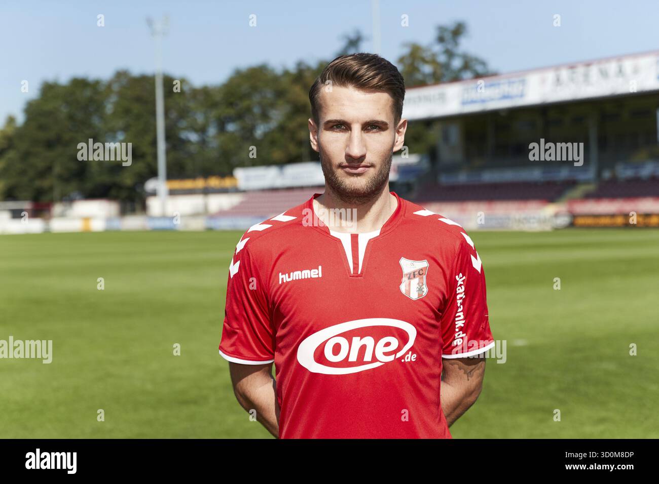 Ritratti di giocatori, squadre e giocatori ZFC Meuselwitz stagione 2016-207 Foto Stock