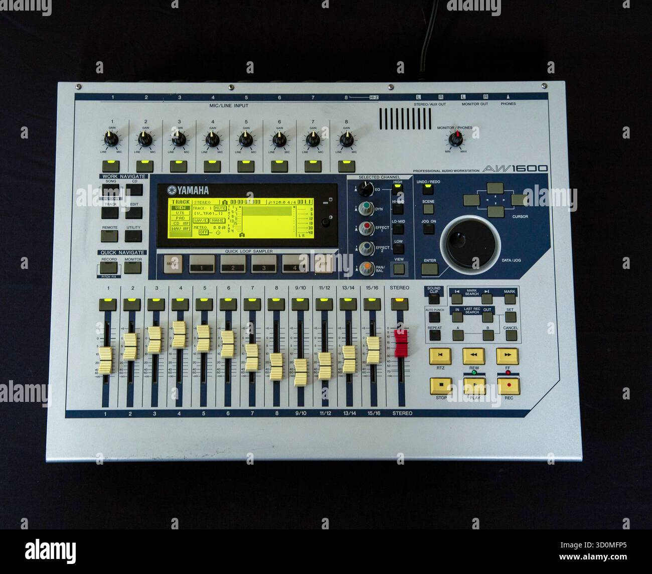 Workstation audio digitale Yamaha AW1600, registratore digitale, dispositivo di registrazione multitraccia Foto Stock