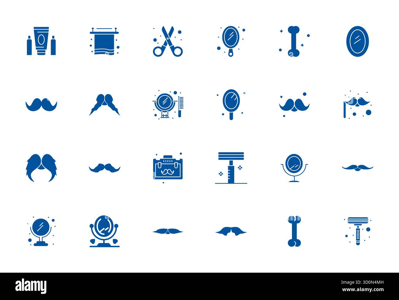 24 icone vettoriali create in modo magistrale che rappresentano la Grooming in un design pieno, con dettagli ad alta risoluzione risoluzione risoluzione risoluzione migliorata per un'esperienza visiva eccezionale Illustrazione Vettoriale