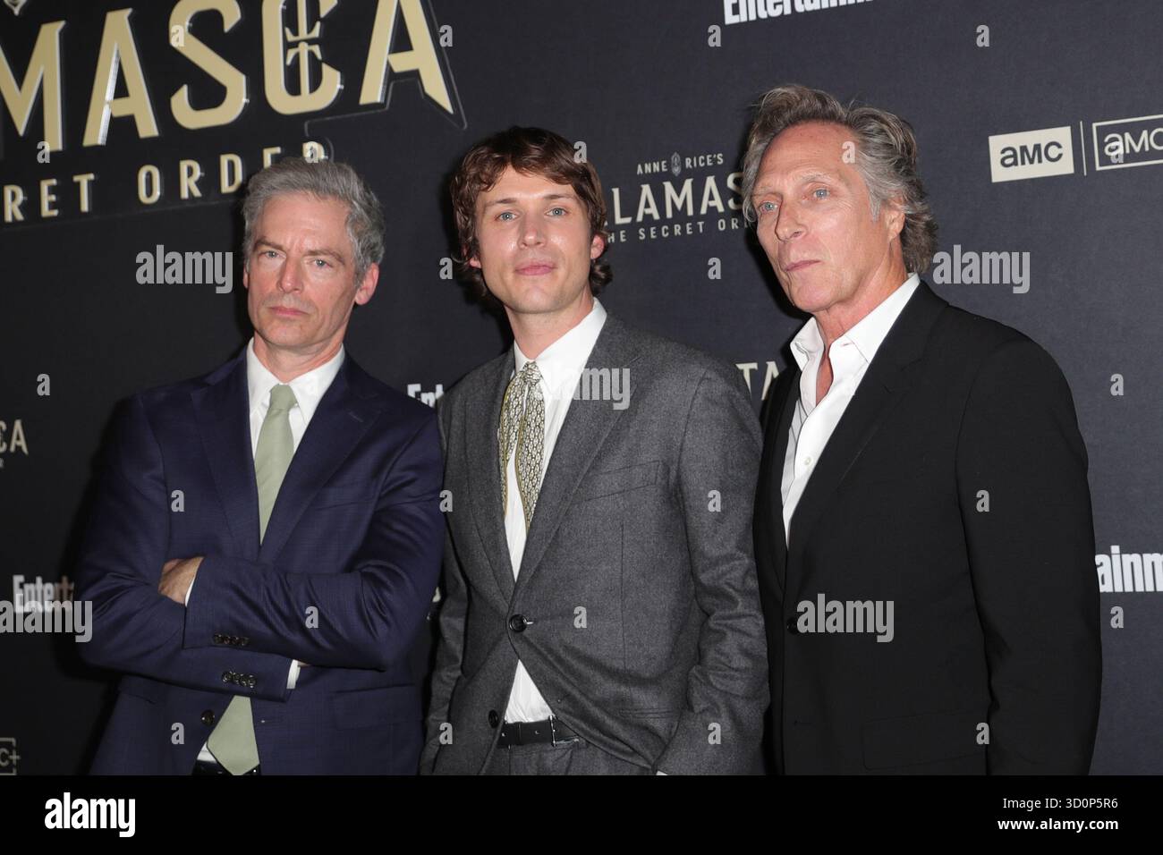 NEW YORK, NEW YORK – 21 OTTOBRE 2025: Justin Kirk, Nicholas Denton, William Fichtner partecipano alla prima settimanale AMC and Entertainment di Anne Rices Talamasca a New York. L'esclusivo evento Red carpet ha celebrato il lancio dell'ultimo thriller soprannaturale di AMCs Immortal Universe, che ha attirato attori, creatori e fan per onorare l'eredità di Anne Rices di narrazione gotica. (Foto: Giada Papini Rampelotto/EuropaNewswire) Foto Stock