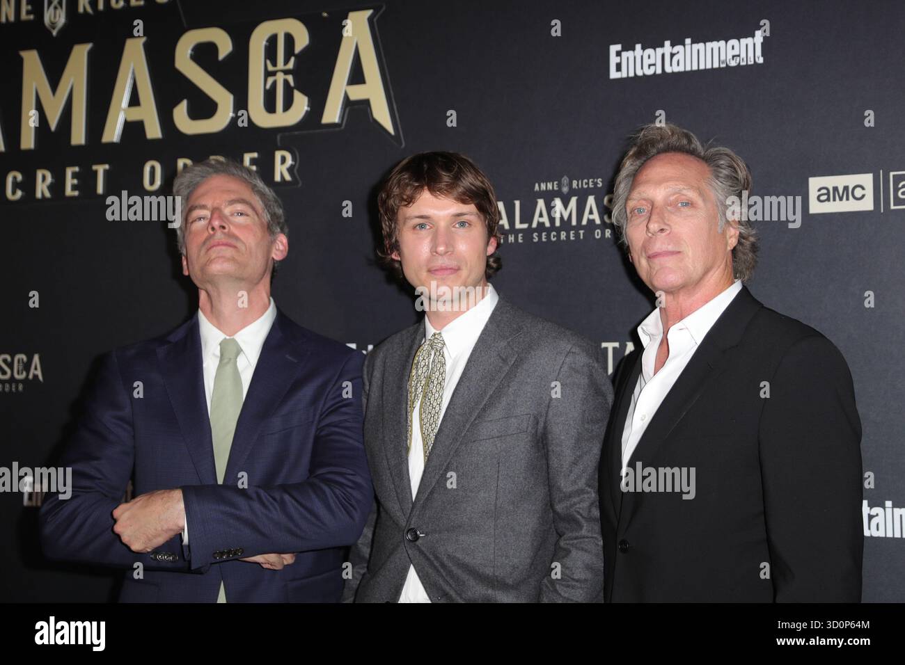 NEW YORK, NEW YORK – 21 OTTOBRE 2025: Justin Kirk, Nicholas Denton, William Fichtner partecipano alla prima settimanale AMC and Entertainment di Anne Rices Talamasca a New York. L'esclusivo evento Red carpet ha celebrato il lancio dell'ultimo thriller soprannaturale di AMCs Immortal Universe, che ha attirato attori, creatori e fan per onorare l'eredità di Anne Rices di narrazione gotica. (Foto: Giada Papini Rampelotto/EuropaNewswire) Foto Stock