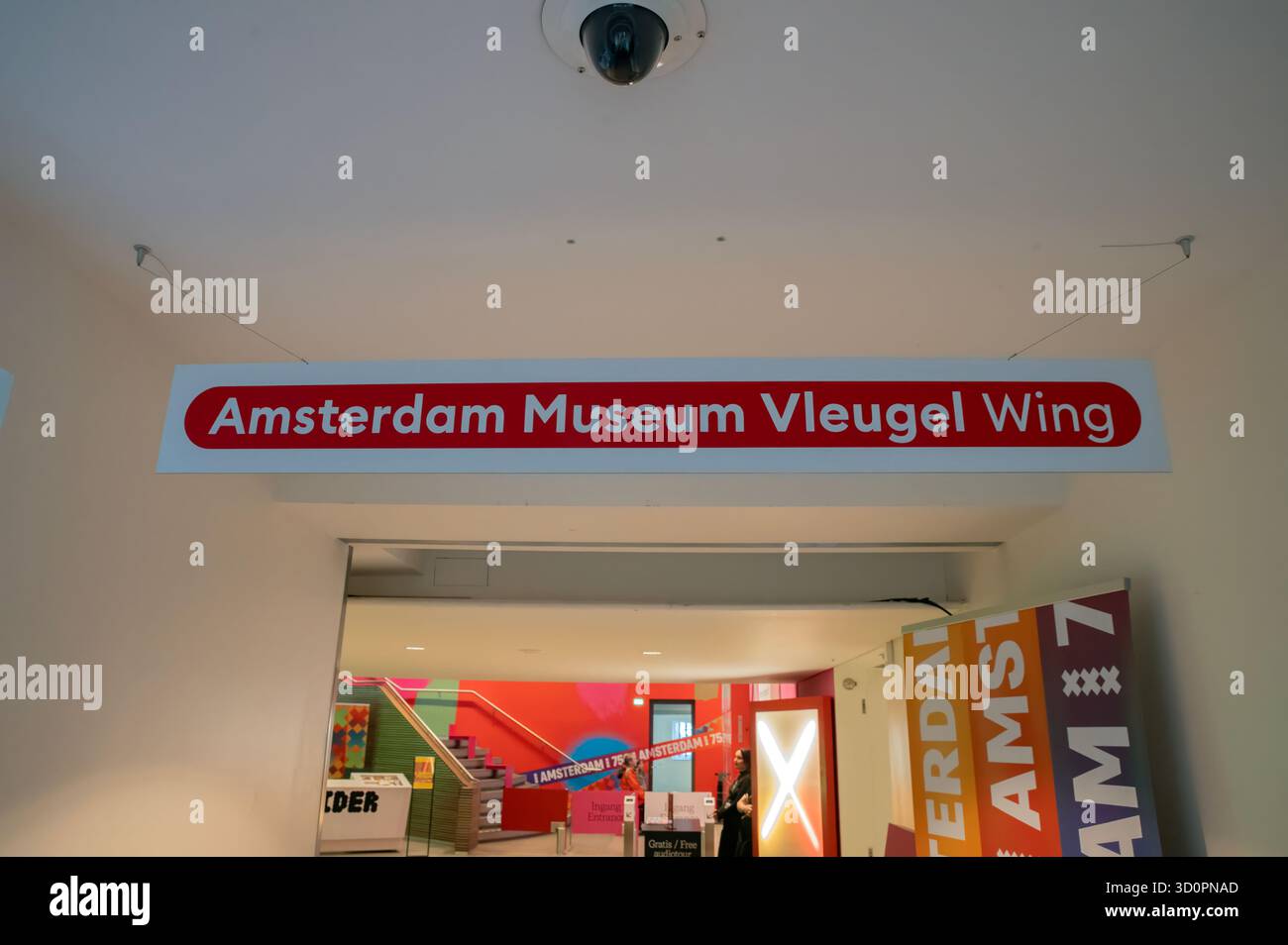 Ingresso al Museo di Amsterdam ad Amsterdam Paesi Bassi 22-10-2025 Foto Stock