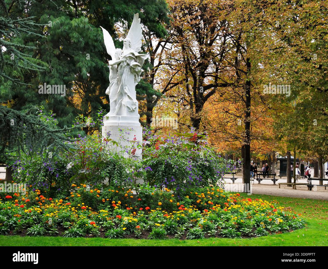 Statua del poeta Charles Marie Leconte de Lisle di Denys Puech nel Jardin du Luxembourg Parigi Francia Foto Stock
