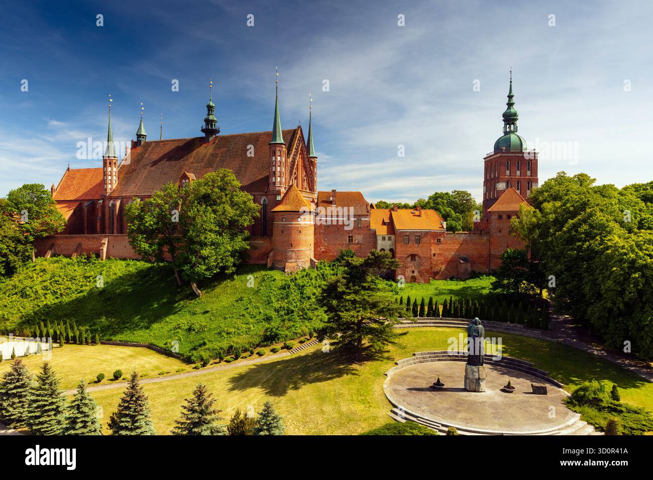 Collina della Cattedrale di Frombork, Warmia, Polonia Foto Stock