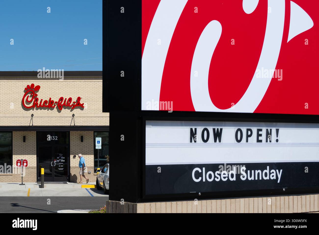 Nuovo ristorante Chick-fil-A A Phenix City, Alabama. (USA) Foto Stock