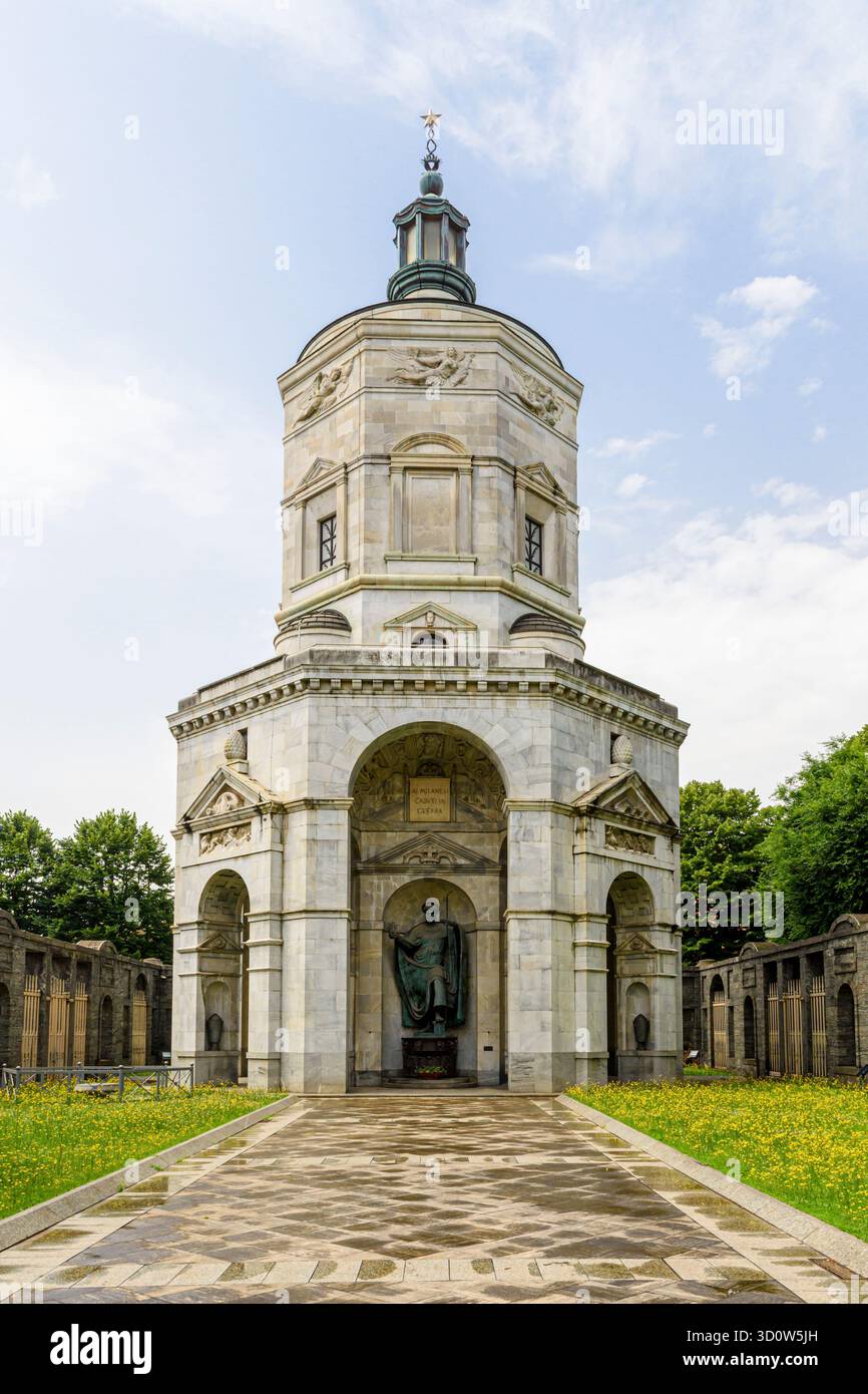 Tempio della Vittoria in marmo bianco, Milano, Italia Foto Stock