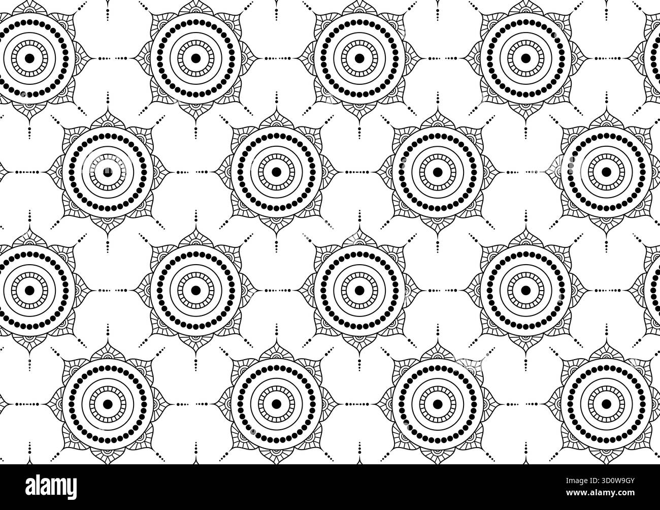 Design bohémien perfetto per tessuto, rivestimento o carta da parati Foto Stock