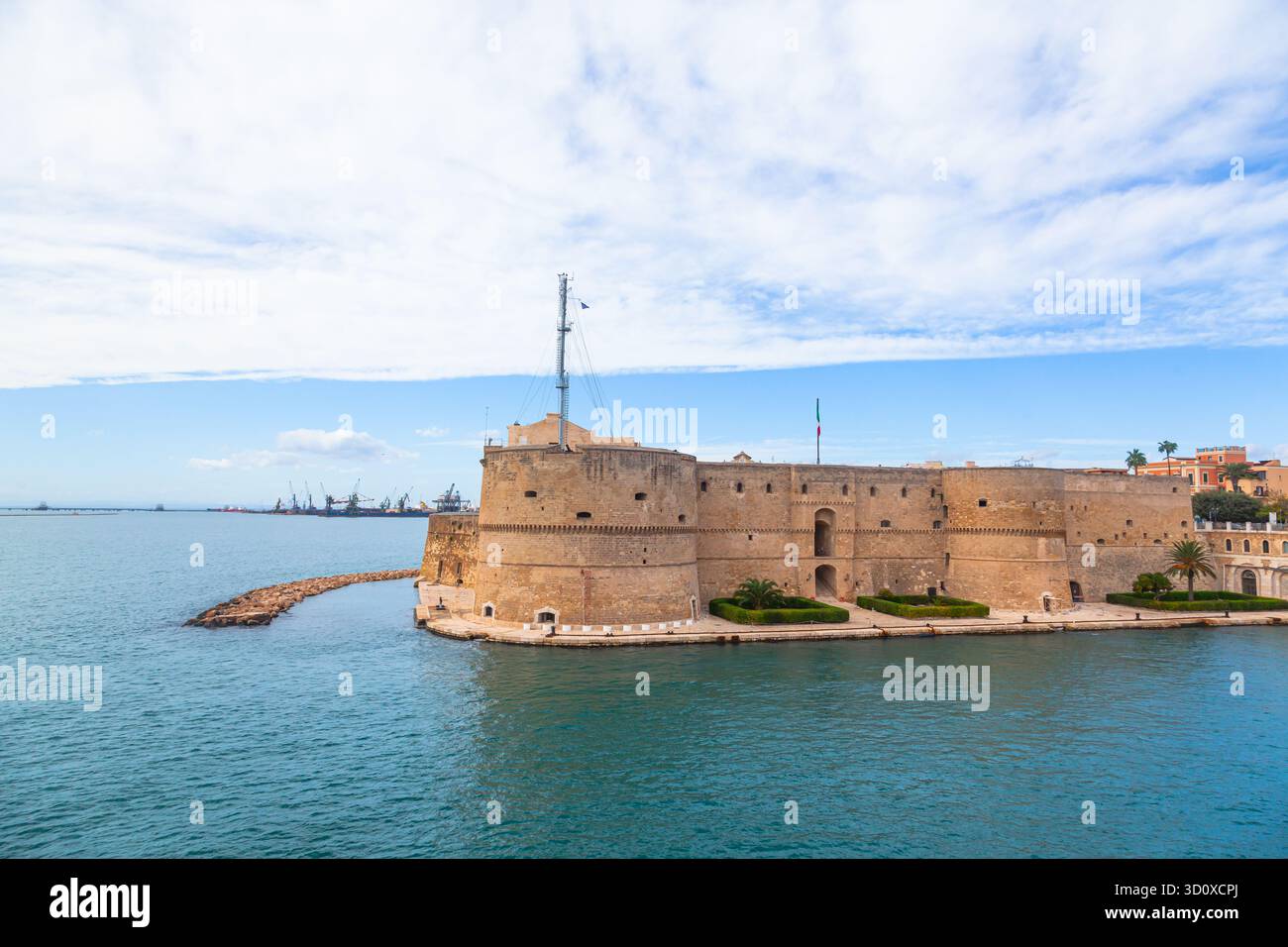 Il Castello Aragonese è una fortificazione di Taranto, in Italia Foto Stock