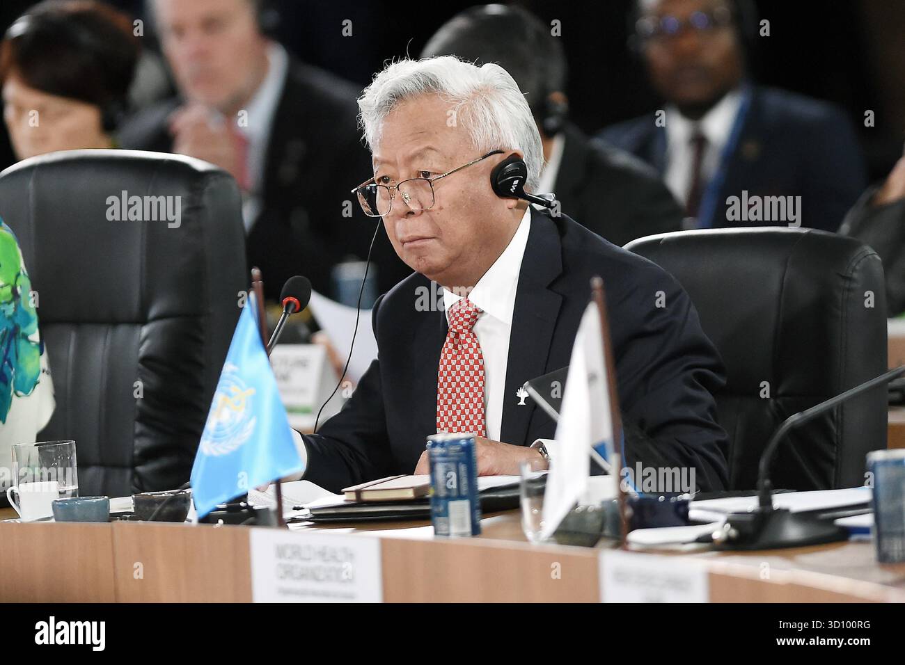 Rio de Janeiro, Brasile, 6 luglio 2025. Banchiere e presidente della Asian Infrastructure Investment Bank, Jin Liqun, durante una riunione al BRICS 2025 Foto Stock