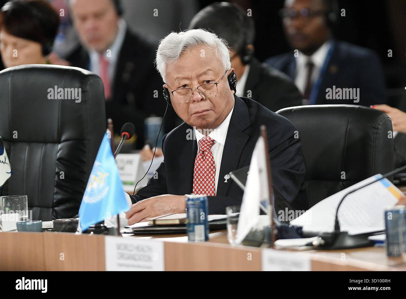 Rio de Janeiro, Brasile, 6 luglio 2025. Banchiere e presidente della Asian Infrastructure Investment Bank, Jin Liqun, durante una riunione al BRICS 2025 Foto Stock