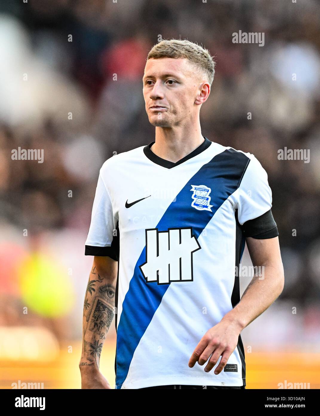 Ashton Gate, Bristol, Regno Unito. 25 ottobre 2025. EFL Championship Football, Bristol City contro Birmingham City; Jay Stansfield di Birmingham City Credit: Action Plus Sports/Alamy Live News Foto Stock