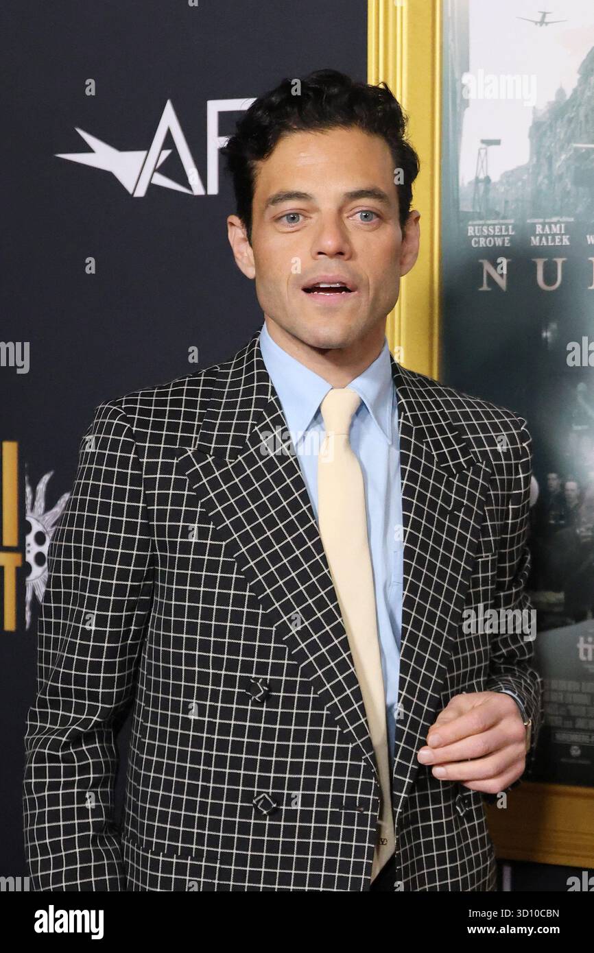 24 ottobre 2025, Los Angeles, California, Stati Uniti: Rami Malek all'AFI FEST 2025 di Norimberga Premiere al TCL Chinese Theatre IMAX (Credit Image: © Nina Prommer/ZUMA Press Wire) SOLO USO EDITORIALE! Non per USO commerciale! Foto Stock