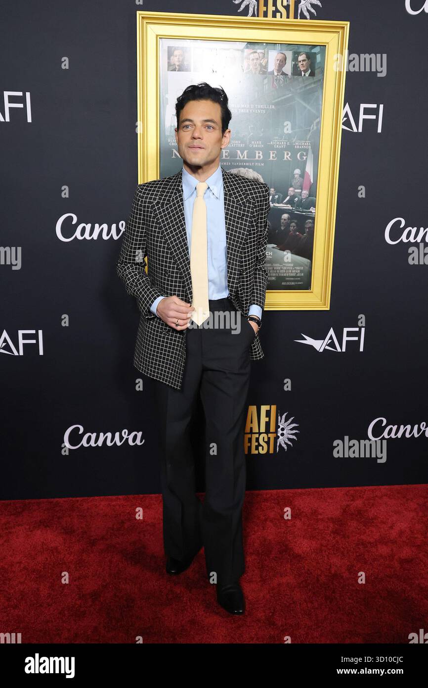24 ottobre 2025, Los Angeles, California, Stati Uniti: Rami Malek all'AFI FEST 2025 di Norimberga Premiere al TCL Chinese Theatre IMAX (Credit Image: © Nina Prommer/ZUMA Press Wire) SOLO USO EDITORIALE! Non per USO commerciale! Foto Stock