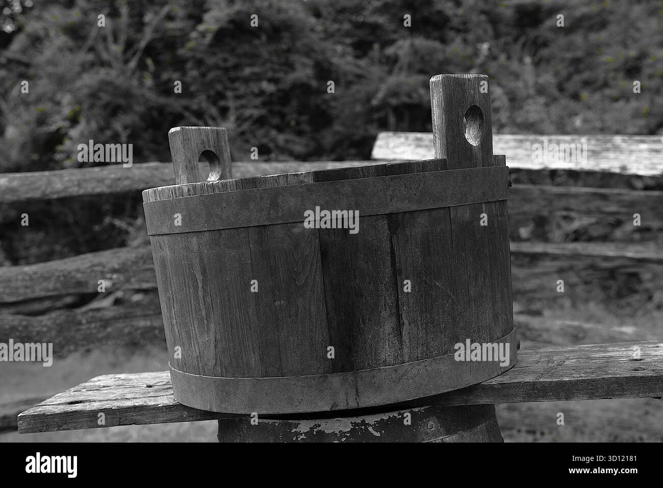 Vasche di lavaggio e secchi. Foto Stock