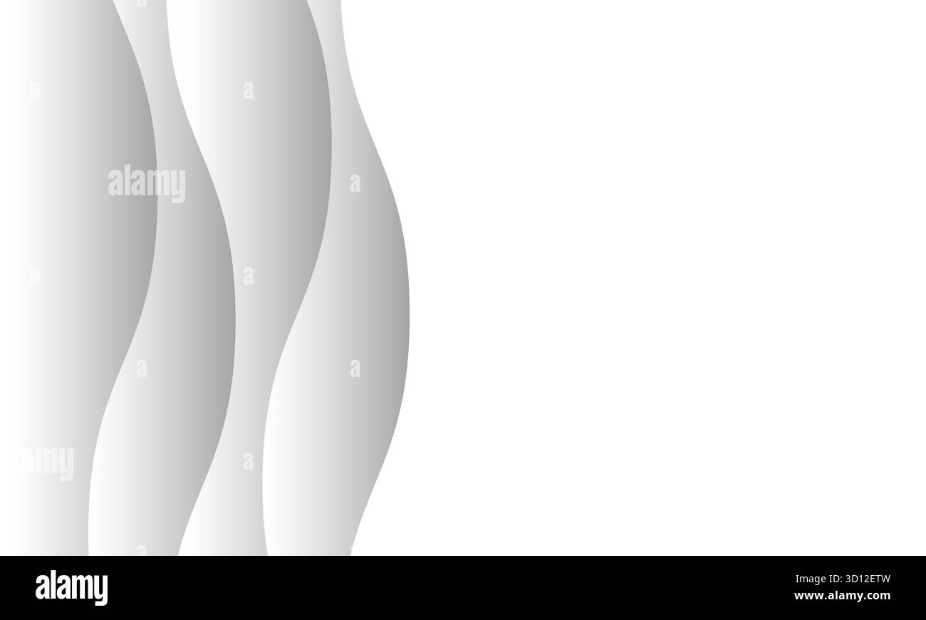 Sfondo bianco astratto con linea bianca sfondo sfumato a colori Illustrazione Vettoriale