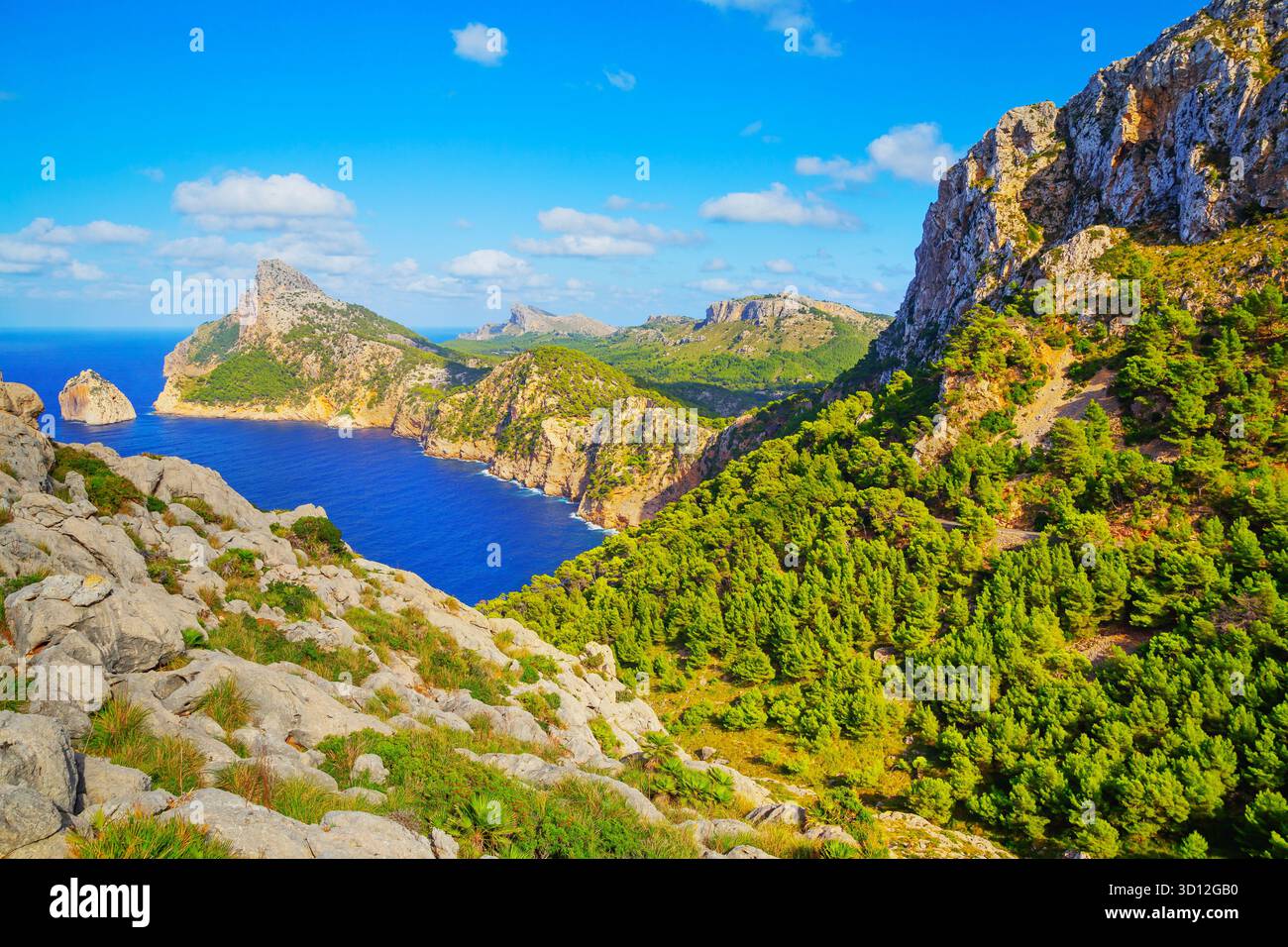 capo Formentor, Maiorca, Isole Baleari, Spagna Foto Stock
