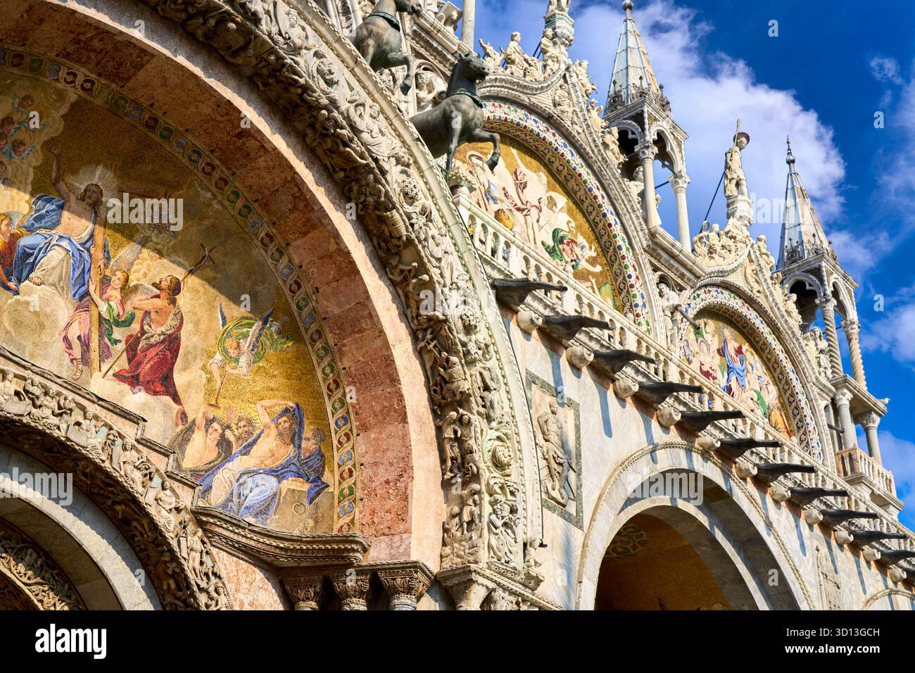 Mosaico del Cristo risorto, Basílica de San Marco, Venezia, Venezia, Veneto, Italia, Europa Foto Stock
