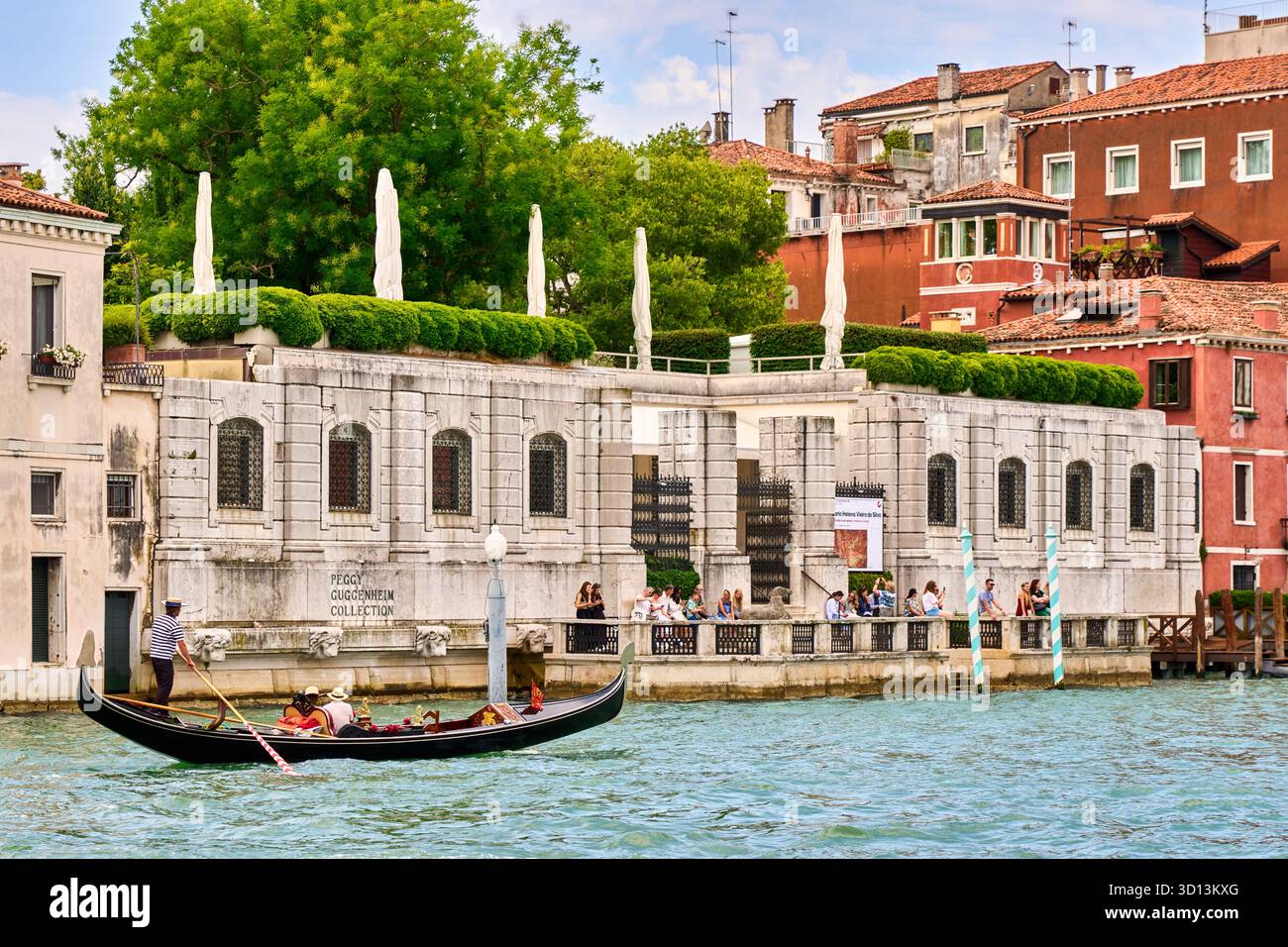 Collezione Peggy Guggenheim, Gran Canal, Venezia, Veneto, Italia, Europa Foto Stock