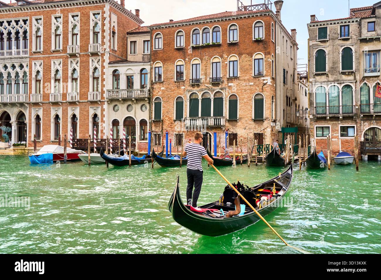 Gran Canal, Venezia, Venezia, Veneto, Italia, Europa Foto Stock