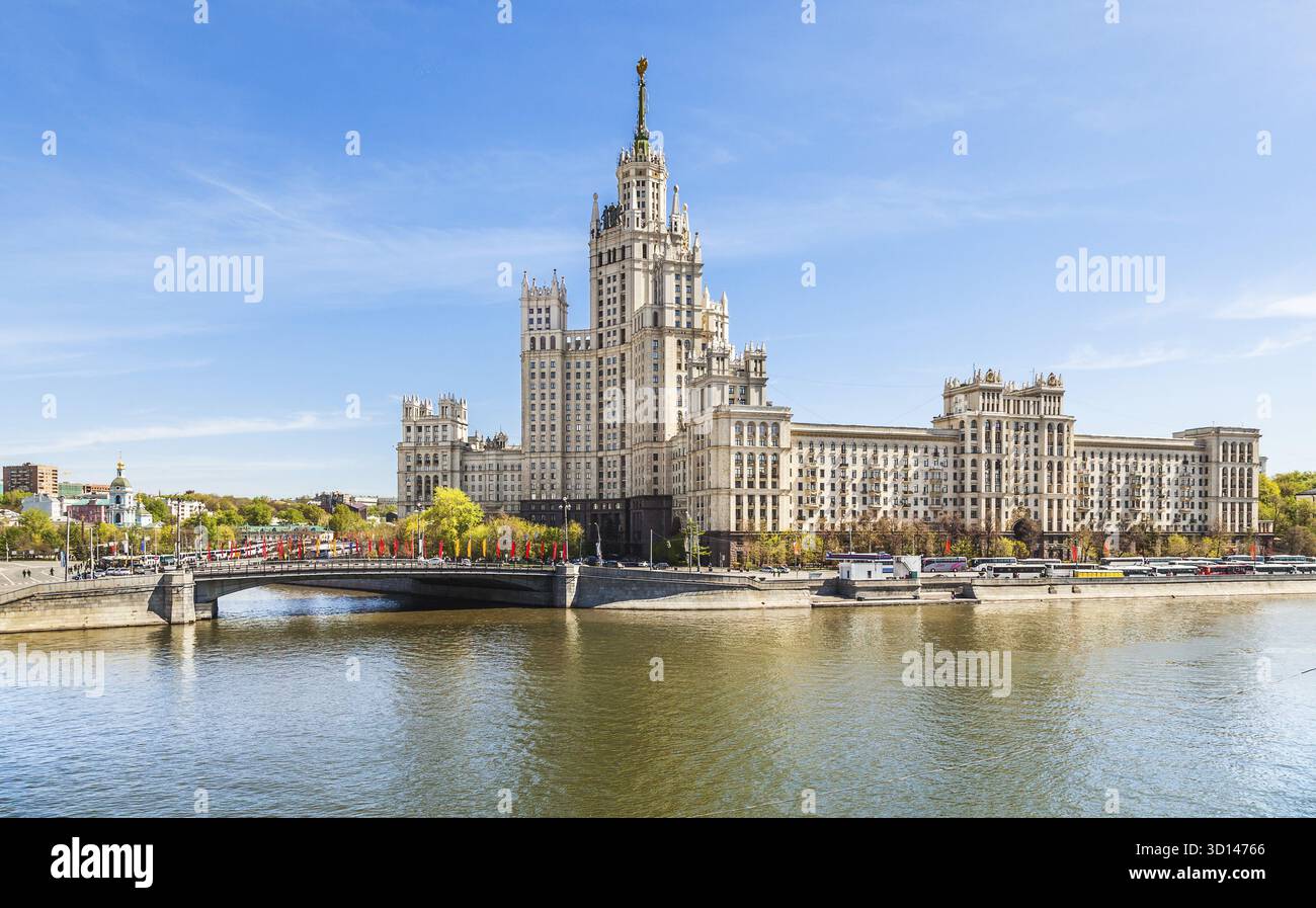 Il grattacielo di Stalin sul terrapieno Kotelnicheskaya, 1 Foto Stock