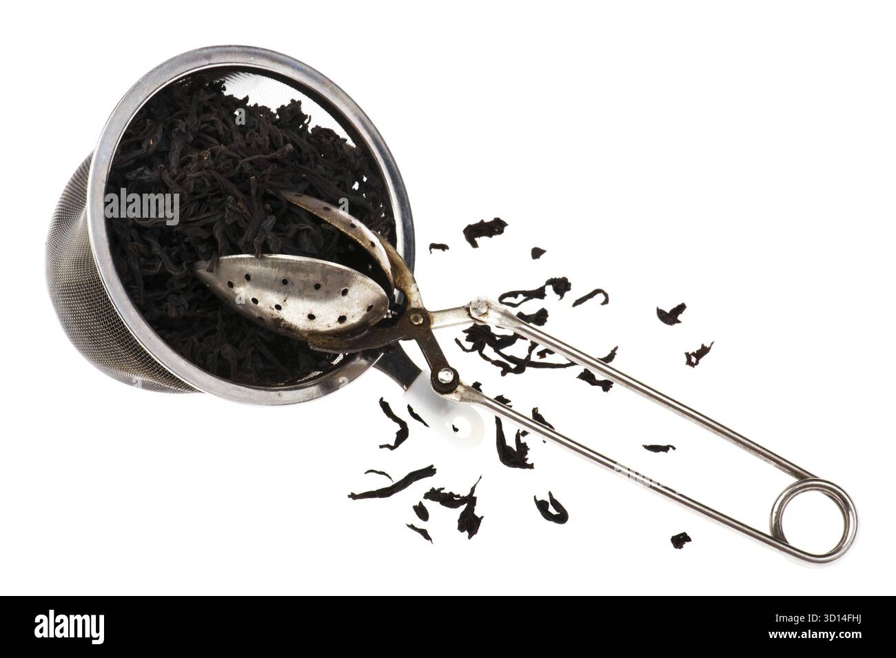 Oggetto su bianco - primo piano del setaccio Foto Stock
