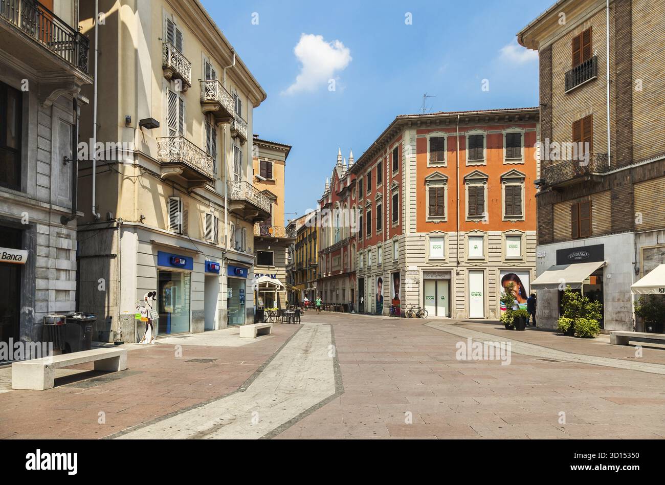Allesanria, Italia - 10 luglio 2016: Centro storico di Allesanria, Italia Foto Stock