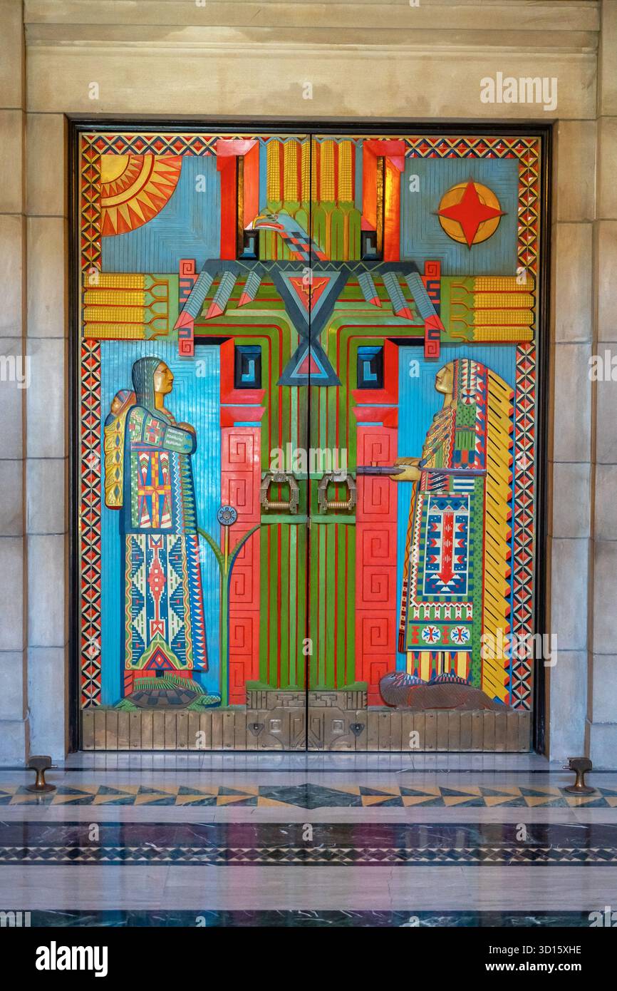 Edificio del campidoglio nel centro di Lincoln, Nebraska Foto Stock