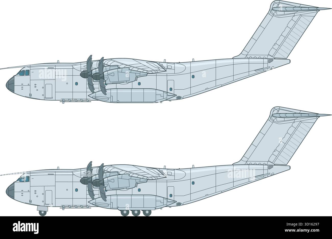Europäischer Militärtransporter Illustrazione Vettoriale