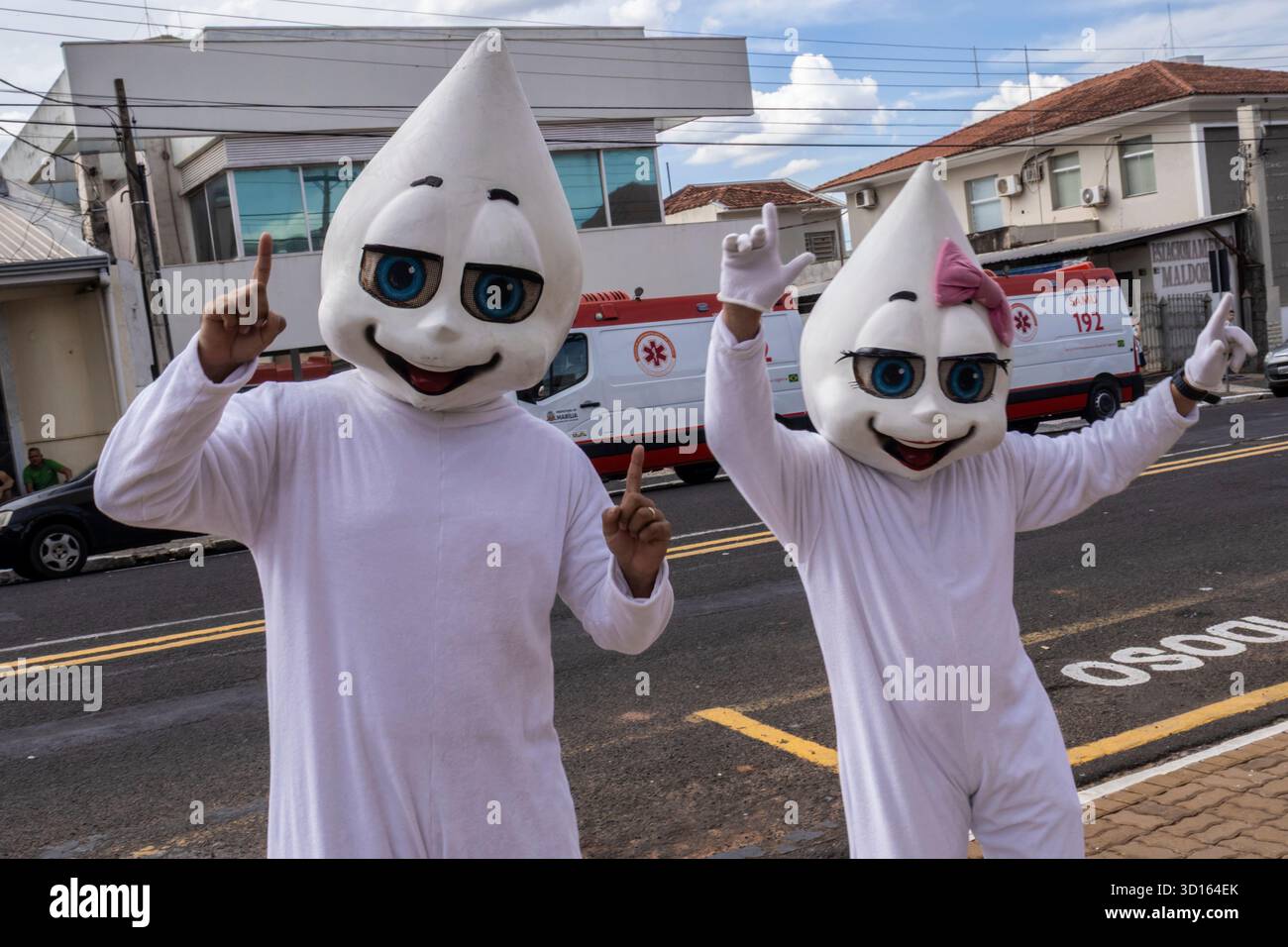 Neste sábado (12) o Ministro da Saúde Alexandre Padilha em visita a cidade de Marília cumpriu uma agenda na cidade onde inaugurou uma nova ala de radi Foto Stock