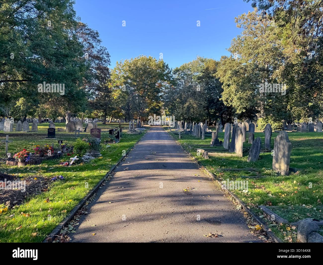 Hanwell Cemetery, Ealing, Londra Foto Stock