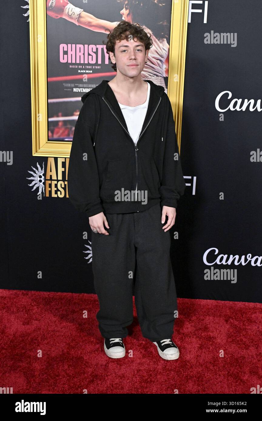 Ethan Cutkosky bei der Premiere des Kinofilms Christy auf dem 39. AFI Fest 2025 im TCL Chinese Theatre. Los Angeles, 25.10.2025 *** Ethan Cutkosky alla prima del lungometraggio Christy al 39 AFI Fest 2025 al TCL Chinese Theatre di Los Angeles, 25 10 2025 foto:xD.xStarbuckx/xFuturexImagex christy 5036 Foto Stock