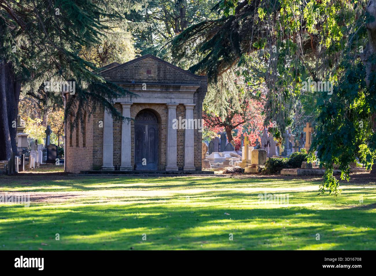 Hanwell Cemetery, Ealing, Londra Foto Stock