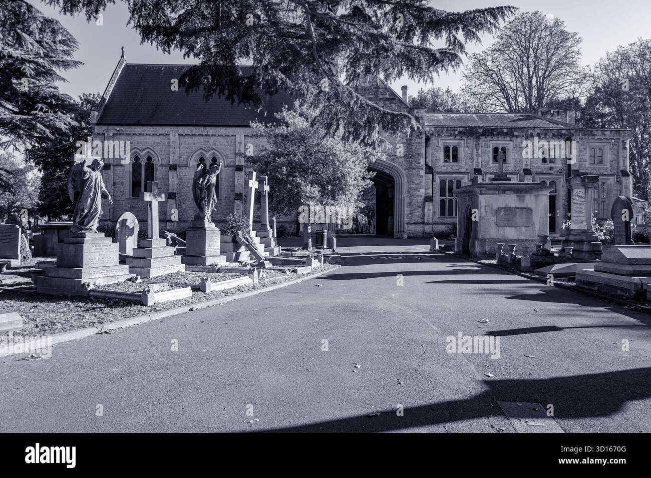 Hanwell Cemetery, Ealing, Londra Foto Stock