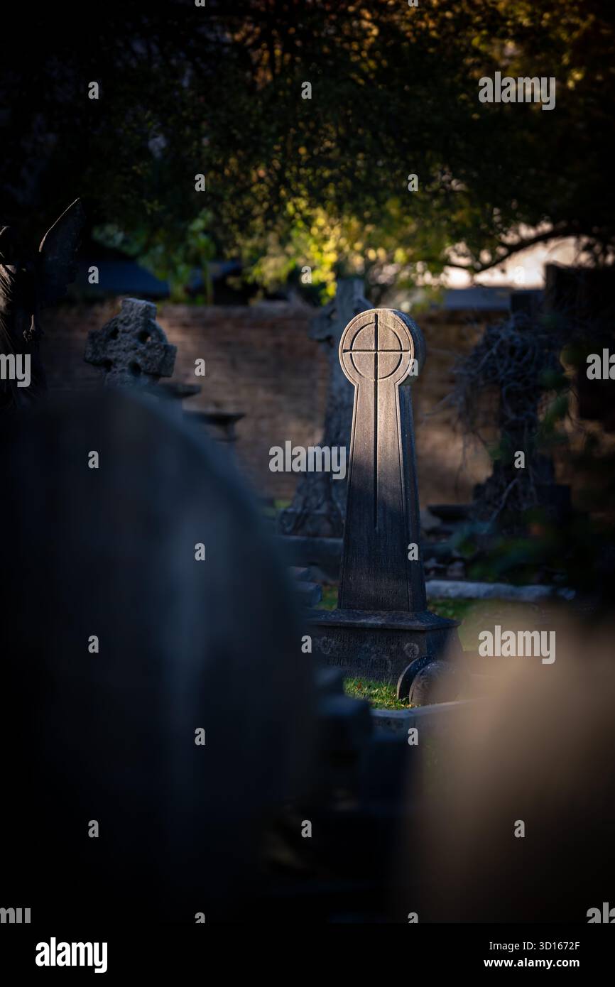 Hanwell Cemetery, Ealing, Londra Foto Stock