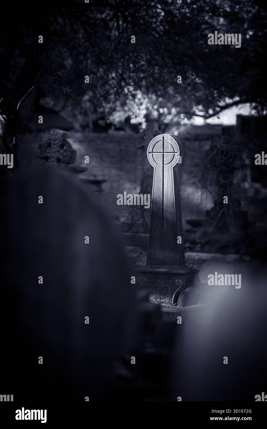 Hanwell Cemetery, Ealing, Londra Foto Stock