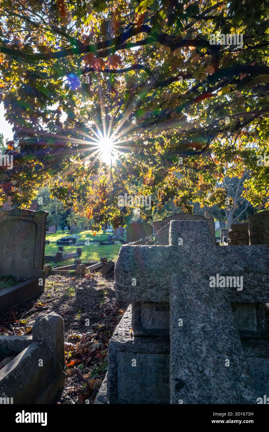 Hanwell Cemetery, Ealing, Londra Foto Stock