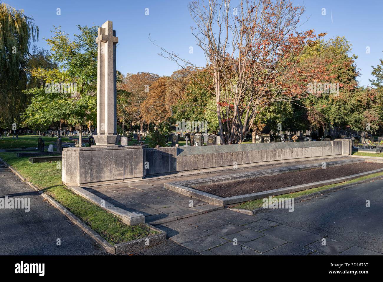 Hanwell Cemetery, Ealing, Londra Foto Stock