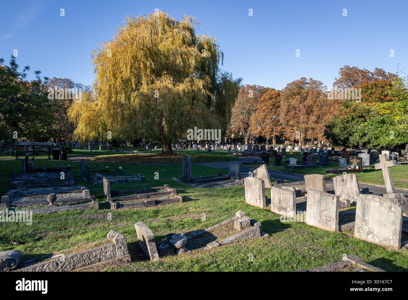 Hanwell Cemetery, Ealing, Londra Foto Stock