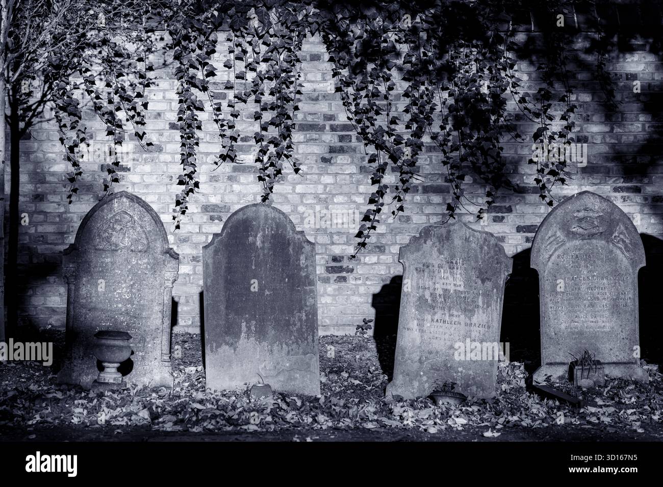 Hanwell Cemetery, Ealing, Londra Foto Stock